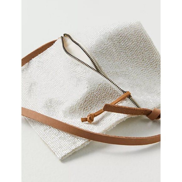FREE PEOPLE Plus One Embellished Crossbody Bag / Ivory - Picture 5 of 6